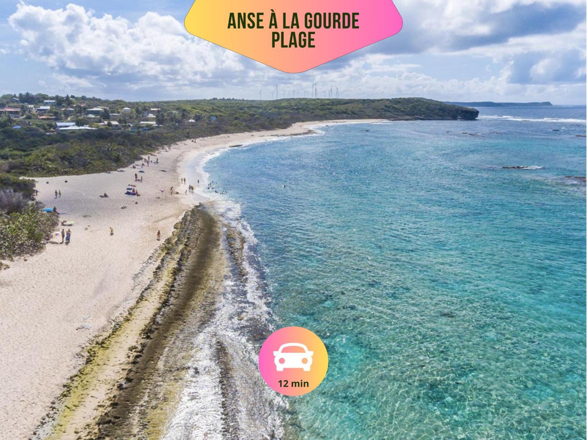 Domaine "Alize Sainte-Marthe" - Ideal Couple & Famille - Piscine Privee - Clim - Mini Green De Golf - Wifi Hd - Calme - 5Min St-Francois Centre - Draps & Serviettes Fournies Exterior foto