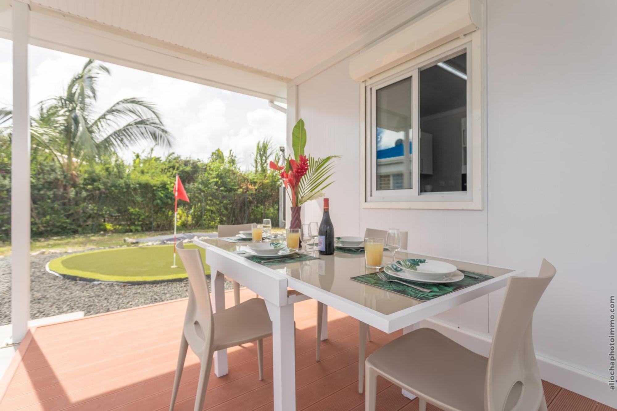 Domaine "Alize Sainte-Marthe" - Ideal Couple & Famille - Piscine Privee - Clim - Mini Green De Golf - Wifi Hd - Calme - 5Min St-Francois Centre - Draps & Serviettes Fournies Exterior foto