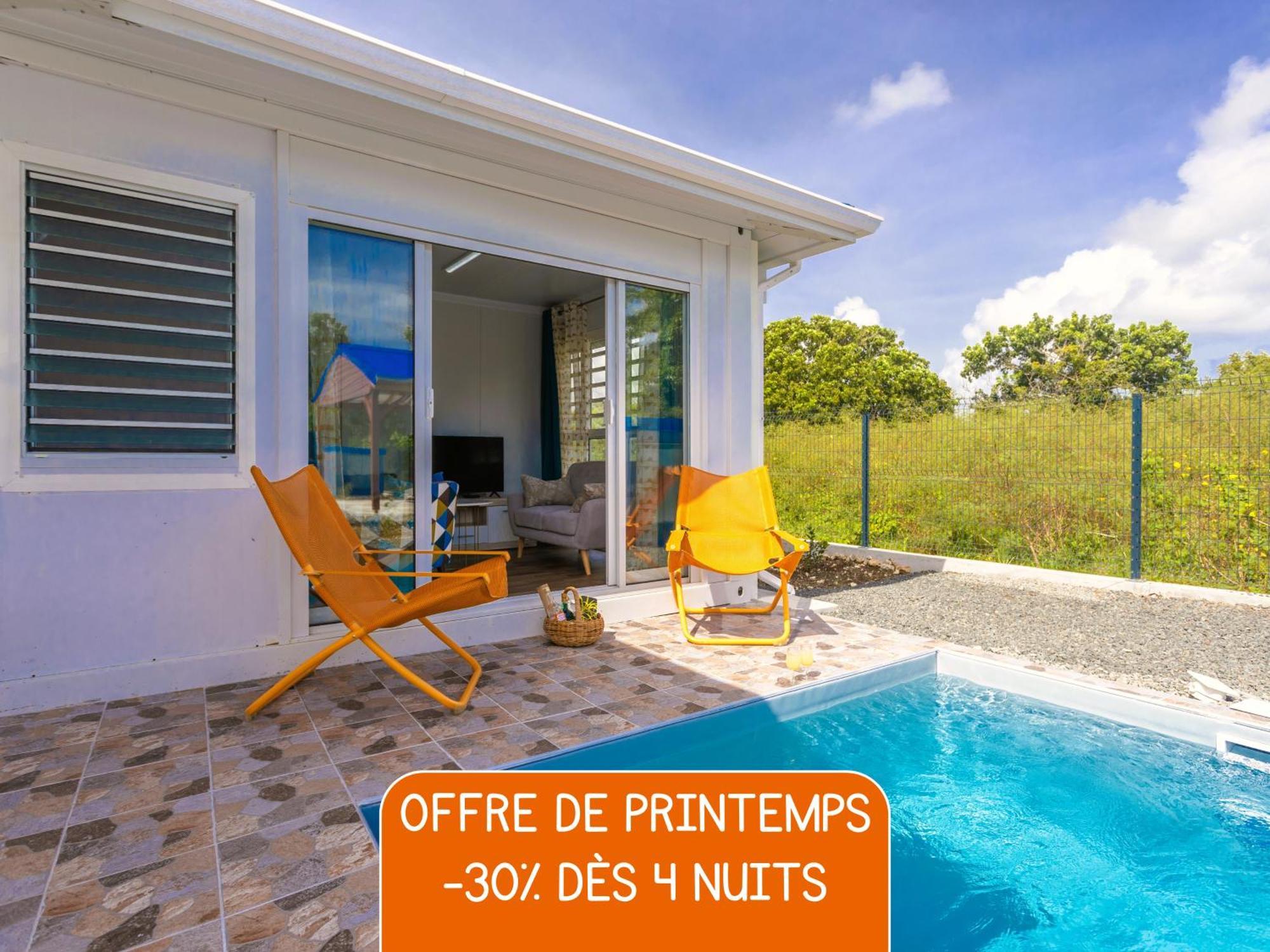 Domaine "Alize Sainte-Marthe" - Ideal Couple & Famille - Piscine Privee - Clim - Mini Green De Golf - Wifi Hd - Calme - 5Min St-Francois Centre - Draps & Serviettes Fournies Exterior foto