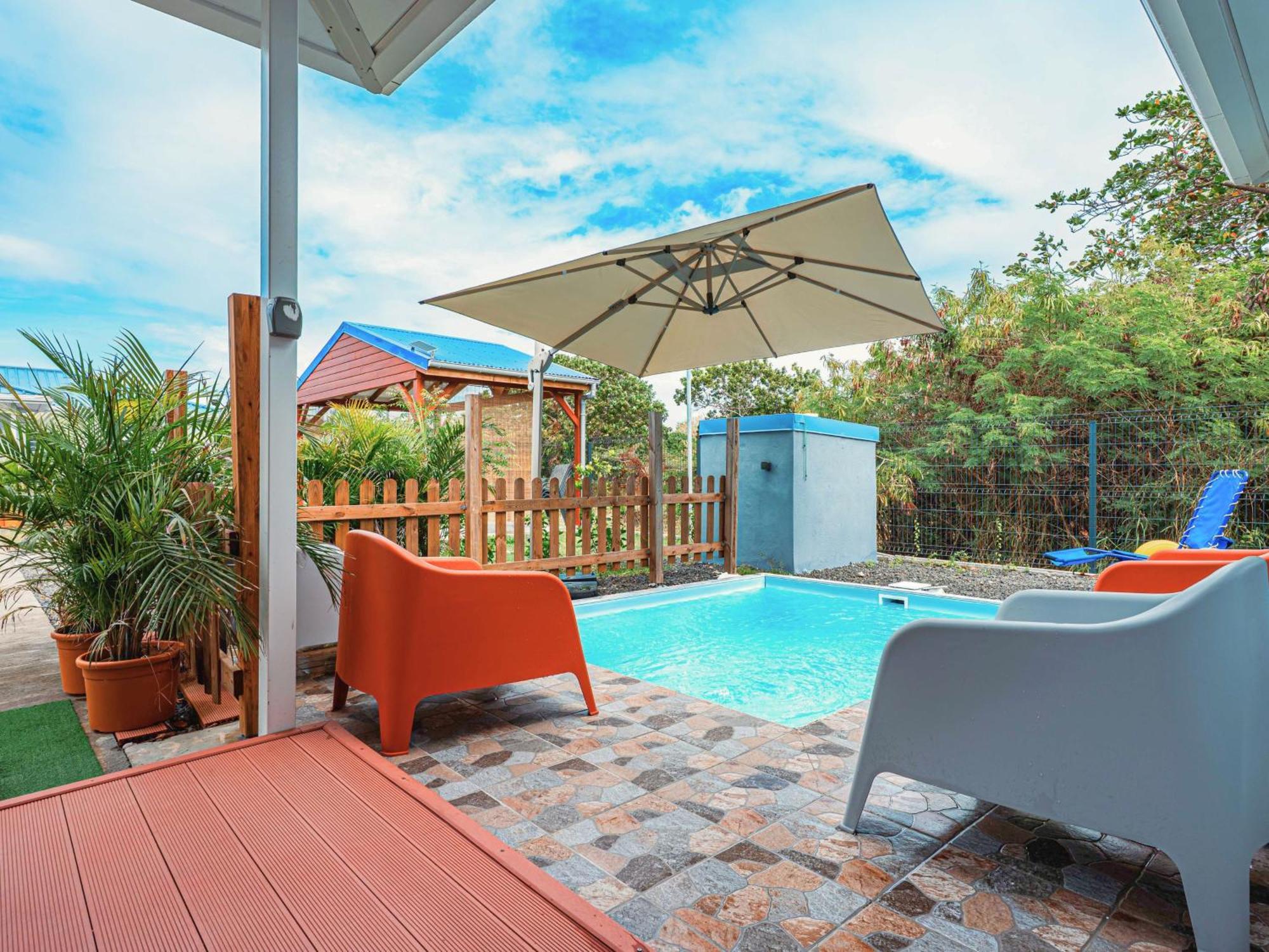 Domaine "Alize Sainte-Marthe" - Ideal Couple & Famille - Piscine Privee - Clim - Mini Green De Golf - Wifi Hd - Calme - 5Min St-Francois Centre - Draps & Serviettes Fournies Zimmer foto